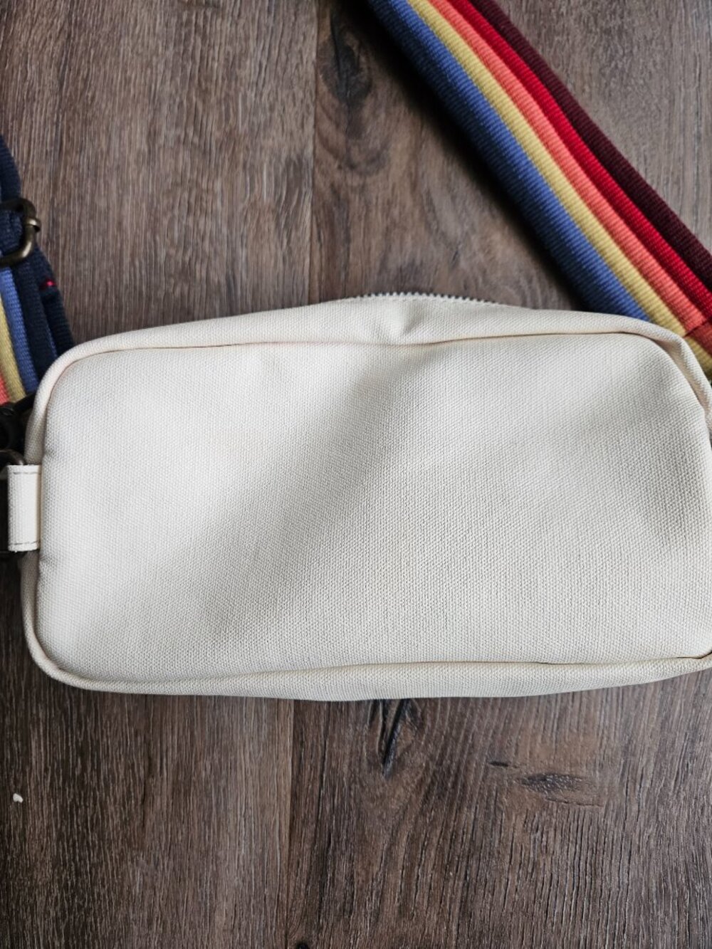 Marine Layer crossbody belt sling bag fanny pack cream waxed cotton canvas exter - Picture 4 of 6